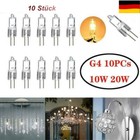10X Halogenlampe 12V 20W G4 9x30mm klar Glühbirne Lampe Birne 12Volt 10Watt