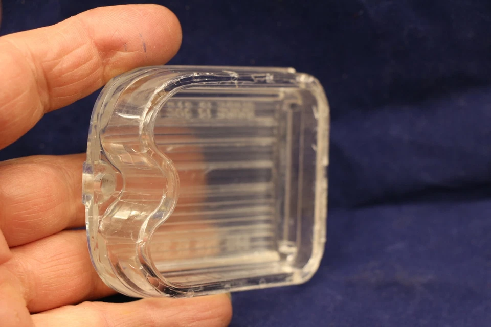 OEM 1966 Chevrolet Chevelle Malibu Backup Light Lens 5957813 Guide 13 SAE R66 - Image 3 of 4