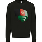 Curled Afghanistan Flag Afghan Day Football Kids Sweatshirt Jumper