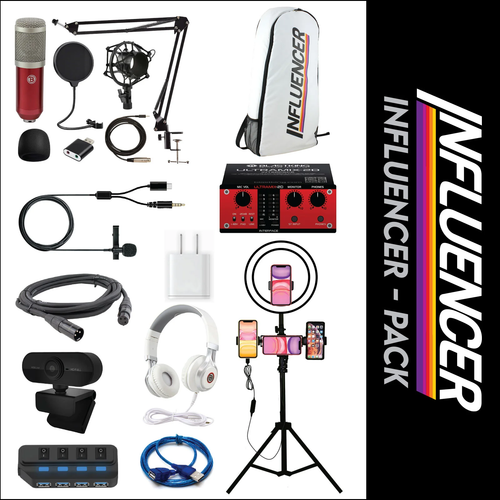 Blastking IP-WPACK-RED Influencer Pack with ULTRAMIX-2D Interface, IP-LED RING, - Picture 1 of 6