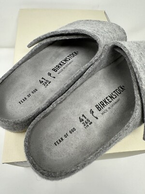 新品 BIRKENSTOCK FEAR OF GOD 41 FEAR OF GOD X BIRKENSTOCK LOS FELIZ /CEMENT FELT SZ 41 --8