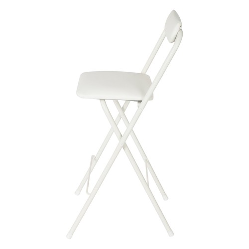 Foldable Chair Freestanding Chair Portable Folding Stool W/ Backrest 70cm Seat - Picture 11 of 16