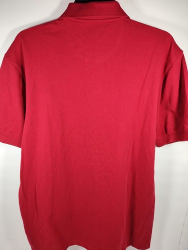 Chaps Stretch Men's Size Large Red Polo Short Sleeve Shirt New With Tags - Picture 6 of 6