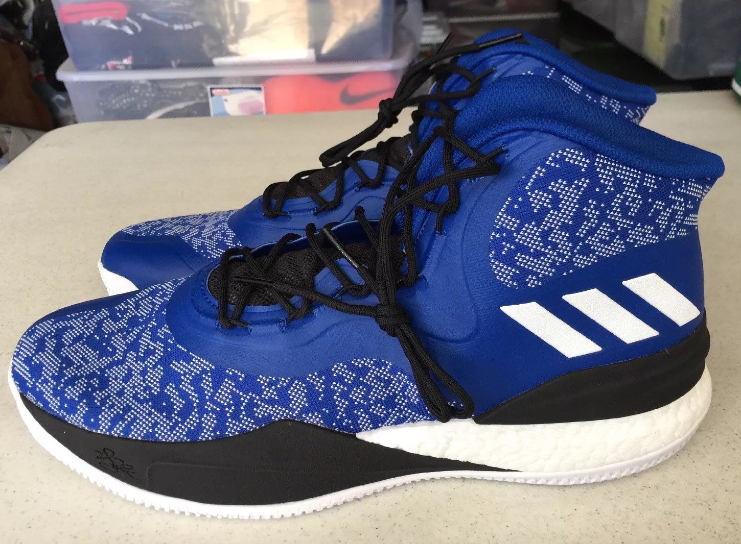 Adidas Derrick rosado 8 Calzado De Baloncesto VIII Boost CQ0826 nos 14-New Adidas Derrick rosado 8 Calzado De Baloncesto VIII Boost CQ0826 nos 14-New