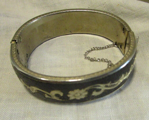 Armreif Armband Vintage Schwarz Akzent - Bild 8 von 12