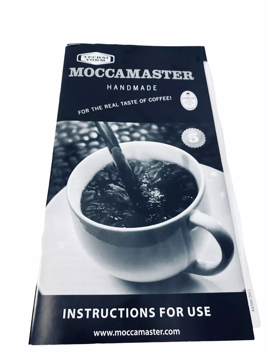 Technivorm Moccamaster KB741 Manual Quick Brewing Guide