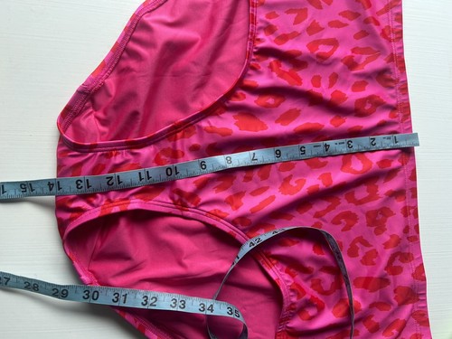 Layne Bryant Swim Bottoms Plus Size 16 Pink and Red Cheetah/Leopard Design - Picture 6 of 6