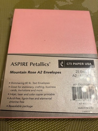25 sobres Rose Muntain Aspire metálicos/pétalos, 4 x 5 nuevos - Imagen 2 de 2