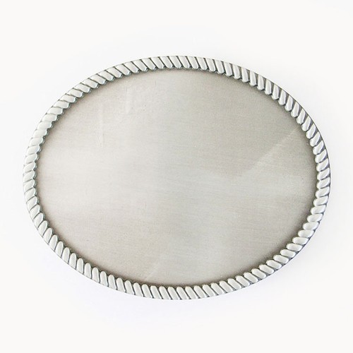 Hebilla de cinturón en blanco ovalada estilo occidental también stock en EE. UU. - Imagen 5 de 9