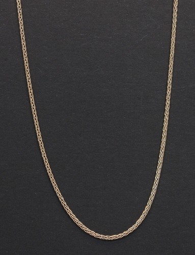 9 Carat Yellow Gold Spiga Link Necklet 18" 2.1gm (80.22.719) - Picture 1 of 2