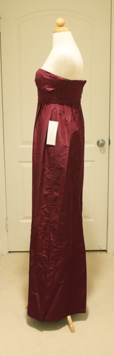 J.CREW $405 NWT COLLECTION LONG DRESS IN SILK TAFFETA WINE SIZE 2, 4, 6 - Picture 2 of 10