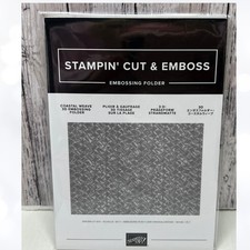 Stampin UP COASTAL WEAVE 3D Embossing Folder