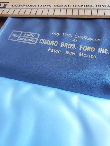 Billetera de cuero marrón casi nueva Cimino Bros Ford Raton de colección a prueba de bolsillos Nuevo de Lote Antiguo - Imagen 5 de 6