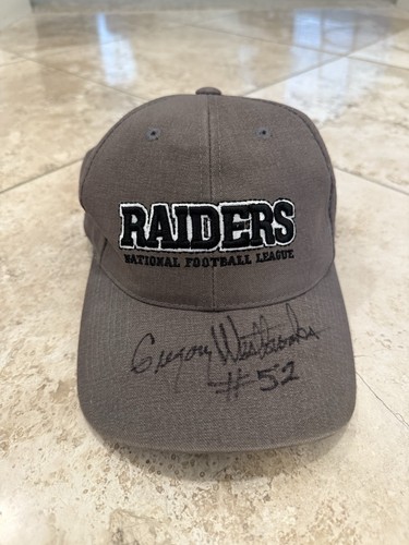 Sports Specialties Oakland Raiders Gregory Westbrook #52 Autographed Hat Vintage - Picture 2 of 11