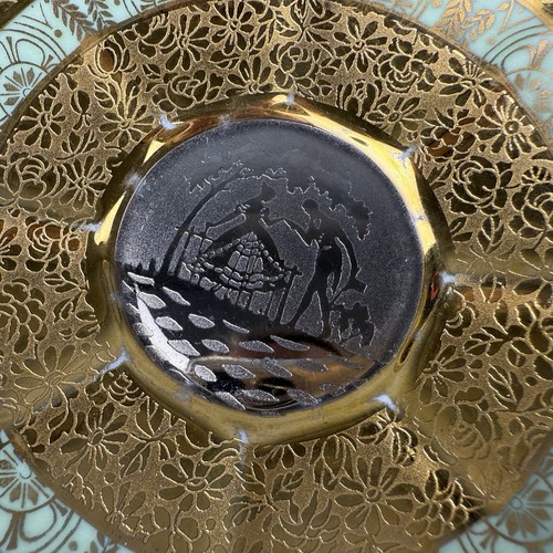 Bavaria Tirschenreuth 710 Tea Cups & Saucers 24K Gold Encrusted Art Deco - Picture 9 of 12