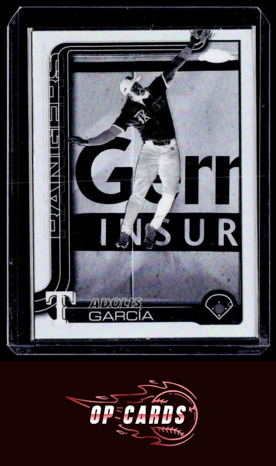 Adolis García 2025 Topps Chrome #293 Negative Refractors , Free Shipping
