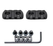 2pc 3 Slots Polymer Single Rail Sections for MLOK Picatinny Weaver Mount Adapter