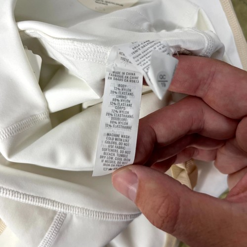Neu mit Etikett Offline by Aerie Goals 7/8 hoch geschnittene Leggings weiß/creme Größe XS - Bild 14 von 14