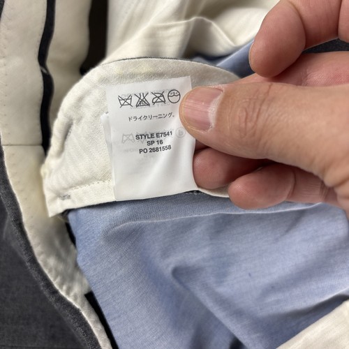 J. Crew Men's Ludlow Slim 33x30 Gray Dress Pants Slacks Flat Front - Picture 6 of 13