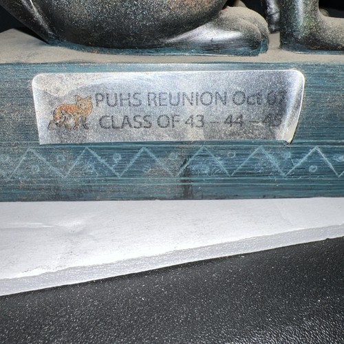 1943 1944 1945 Phoenix Union High School Reunion Coyote Estatua Phoenix AZ - Imagen 8 de 14