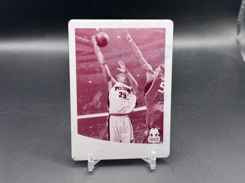 2009-10 Topps Chrome Printing Plate 1/1 Amir Johnson #80 Bucks