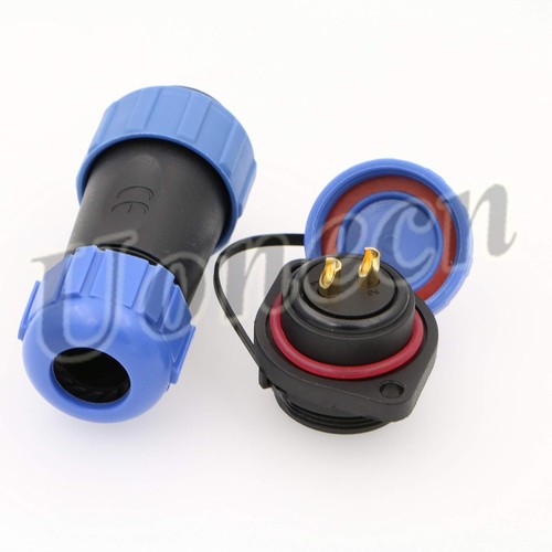 SP21 2Pin Waterproof Crimp Connector IP67 Outdoor Power Cable Plug Socket - Picture 5 of 5