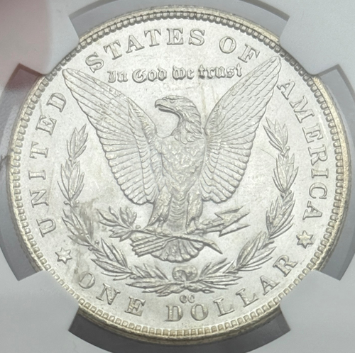 1883-CC Morgan Silver Dollar, NGC MS66, 1 $, Lustrous Original Carson City. - Bild 4 von 4