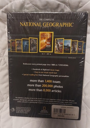 NEW The Complete National Geographic (7 DVD-ROM Win Mac) Every Issue Since 1888 - Picture 3 of 4