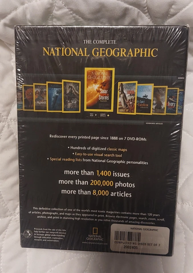 NEW The Complete National Geographic (7 DVD-ROM Win Mac) Every Issue Since 1888 - Image 3 of 4