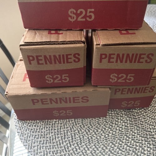 ( 6 ) EMPTY PENNY BOXES / 📦 HOLDS $25 EACH BOX / PRE - OWNED / CHEAP / WOW / - Bild 12 von 12