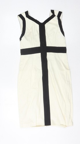 Vestido para mujer Ted Baker negro marfil talla 10 - Imagen 2 de 12