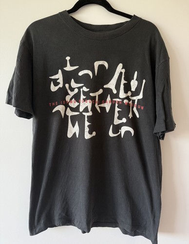 VINTAGE 90s Isamu Noguchi Garden Museum Japan Graphic Rare Art Black T-Shirt