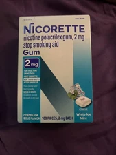 Nicorette OTC Stop Smoking Nicotine Gum, 2mg, 100ct - (775000)