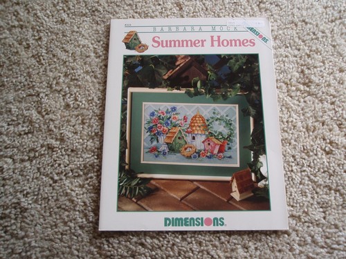 3 BARBARA MOCK Kreuzstichkarten COUNTRY ANGELS ABC'S SUMMER HOMES Maße - Bild 2 von 3