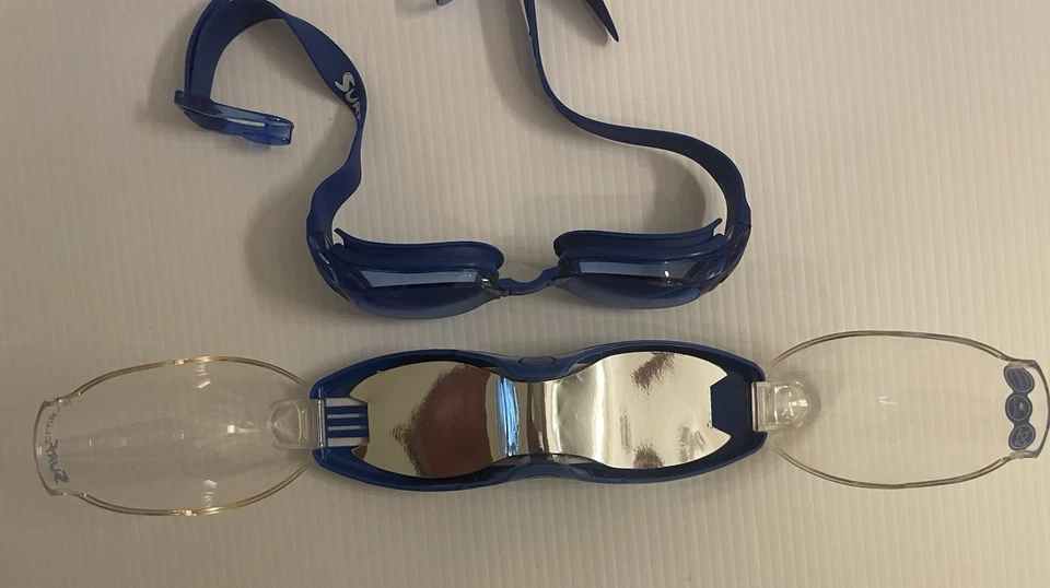 Óculos de natação ajustável Surf Club ajuste fácil - Proteção UV - Azul - Imagem 3 de 4