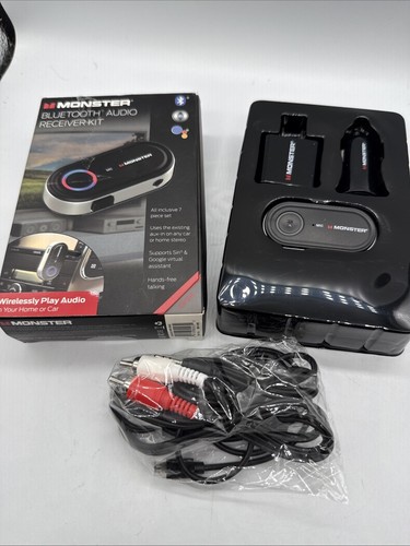 New 7 Piece Bluetooth Auxiliary Audio Receiver Kit with Voice Control