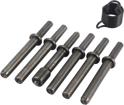 7 Pcs Great Heavy Duty Smoothing Pneumatic Air Rivet Hammer Tools Kit