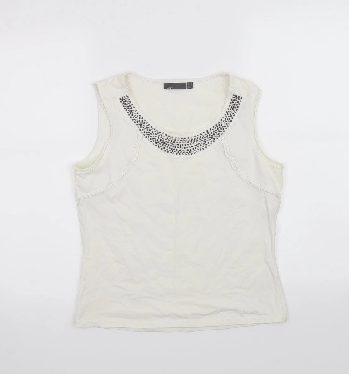 Mexx T-Shirt Donna Senza Maniche Loose Fit In Cotone Organico - Morbida E Comoda Per L'Estate - 2