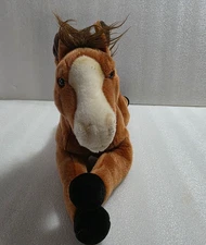 Gund Forego 30093 Brown Horse Lying Down Realistic Plush 22"