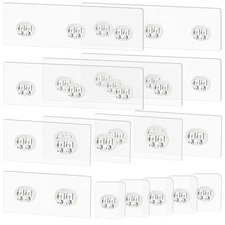 15 Pack Shower Caddy Adhesive Replacement - Strong Shower Shelf Adhesive Hooks