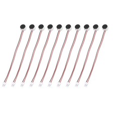 10Pcs Electret Microphone Condenser Pickup 9.7mm Pickup with 100mm Wire 50dB