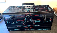 Vintage Craftsman  Tool Box case Pinstriped Garage Shop Decor Hot Rat Rod Art