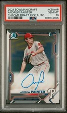 2021 Bowman Chrome Andrew Painter Auto TOPPS Certified CDA-AP PSA 10 SP Phillies