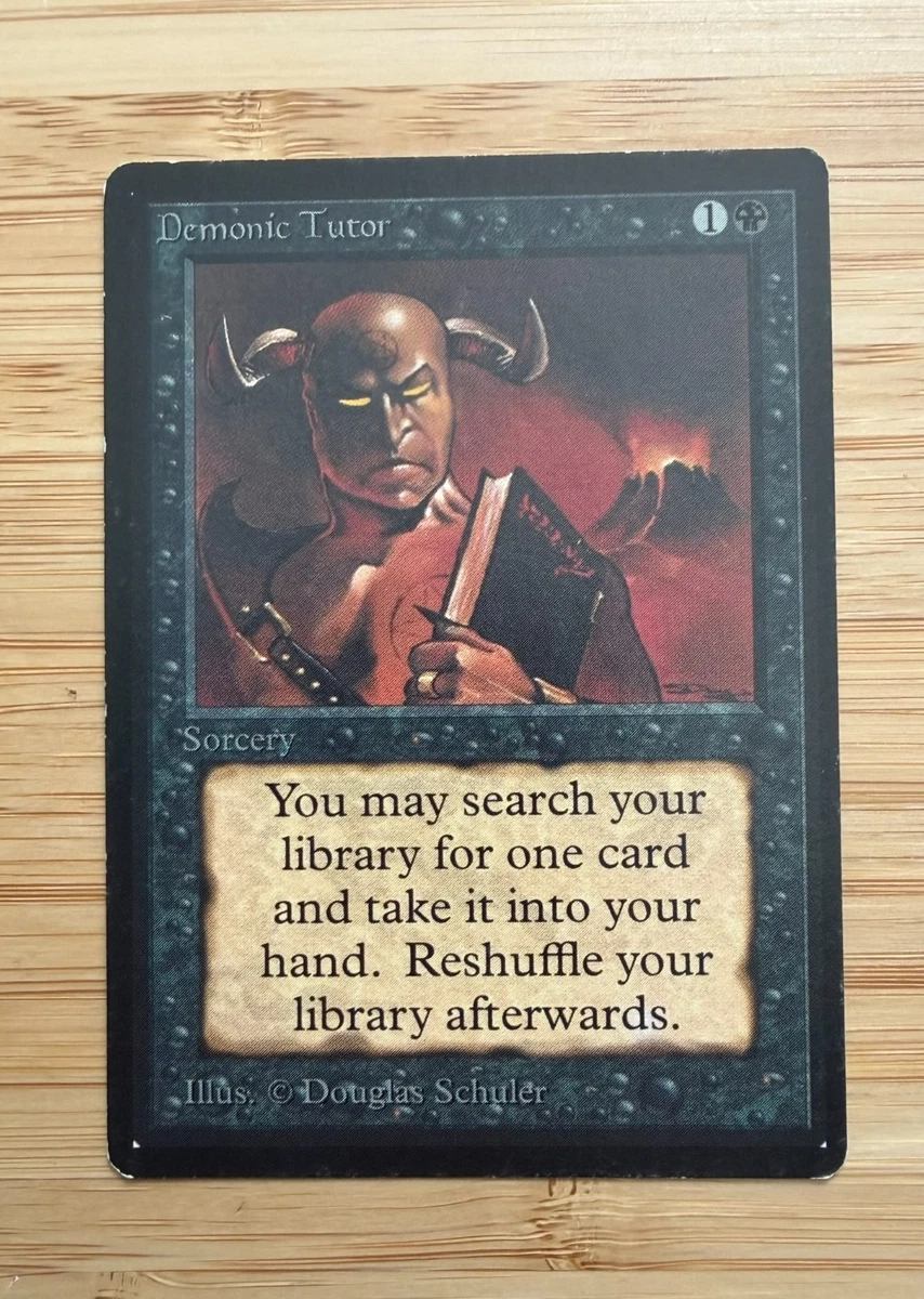 マジック：ザ・ギャザリング Demonic Tutor Beta MTG Demonic Tutor Beta MTG | Buy Vintage Magic Card