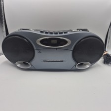 Memorex MP4907BK Portable CD Player Cassette Recorder Radio Boombox Blue