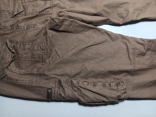 BooHoo Man Chocolate Slim Flare Acid Wash Cargohose Hose Größe 32 Neu mit Etikett - Bild 21 von 23