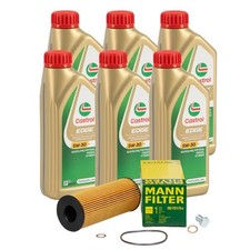 6L CASTROL EDGE 5W-30 M LL-04 MANN Ölfilter für BMW E81-88 E90-93 E60 X1 X3 N47