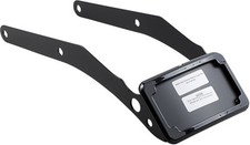 Cycle Visions Curved License Plate Mount with Plate Lights Black #CV4663B