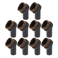 Horse Hair and Plastic Vacuum Brush Black Replacement for Pack of 10