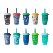 REDUCE GoGos Kids Portable Tumbler Cups with Lids and Spill-Proof Straws - 10...